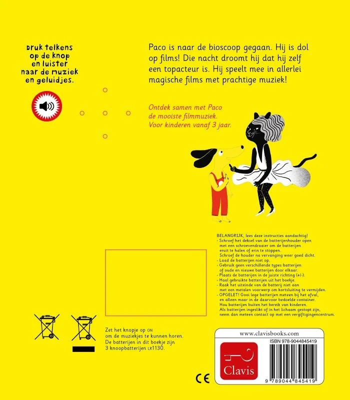 Clavis Paco En De Film (geluidenboekje) - Afbeelding 2