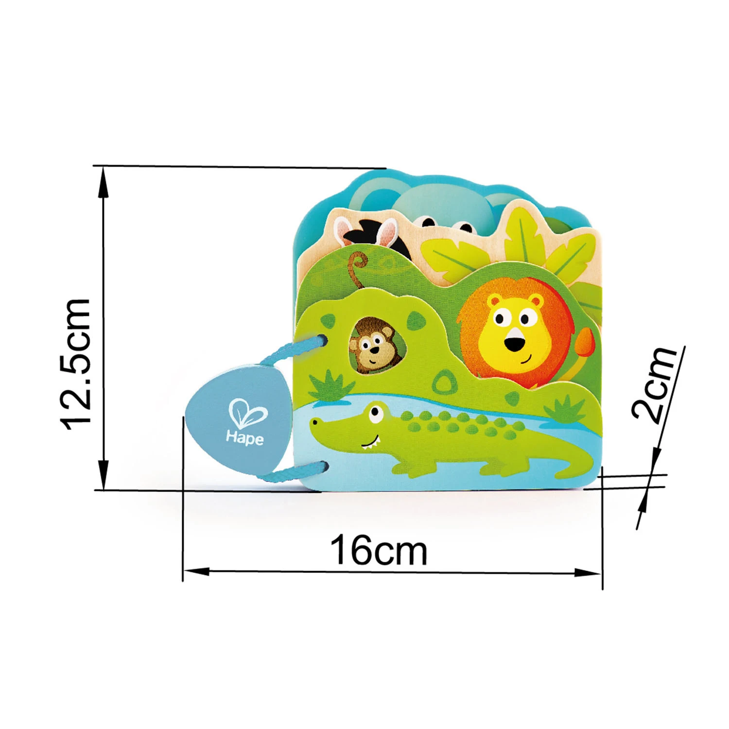 Hape Wilde Dieren Boek Voor Baby's - Afbeelding 4