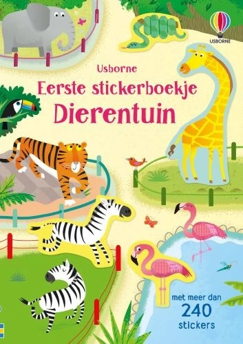 Uitgeverij Usborne Eerste Stickerboekje Dierentuin - Afbeelding 2
