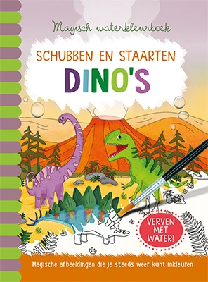 De Lantaarn Magisch Waterkleurboek Dino's