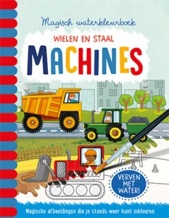De Lantaarn Magisch Waterkleurboek - Machines